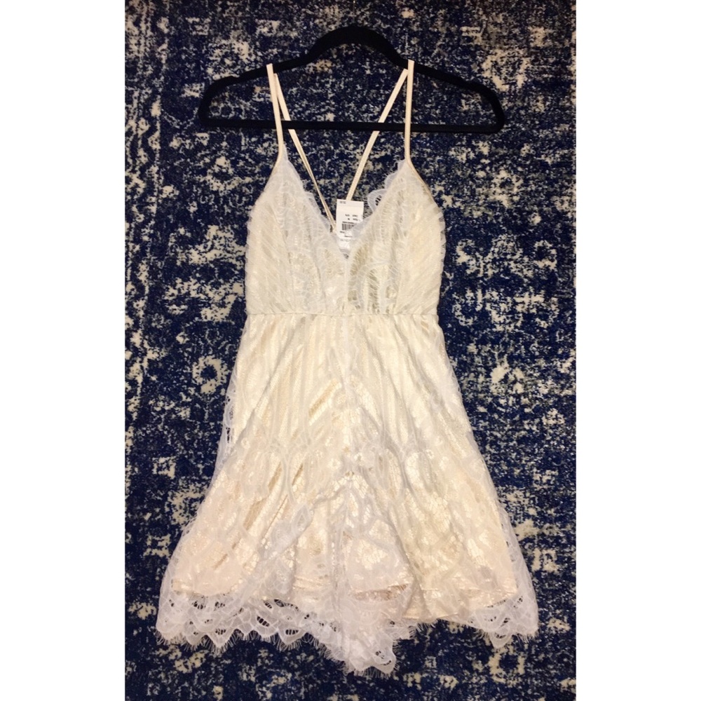 Nordstrom White Crocheted Romper